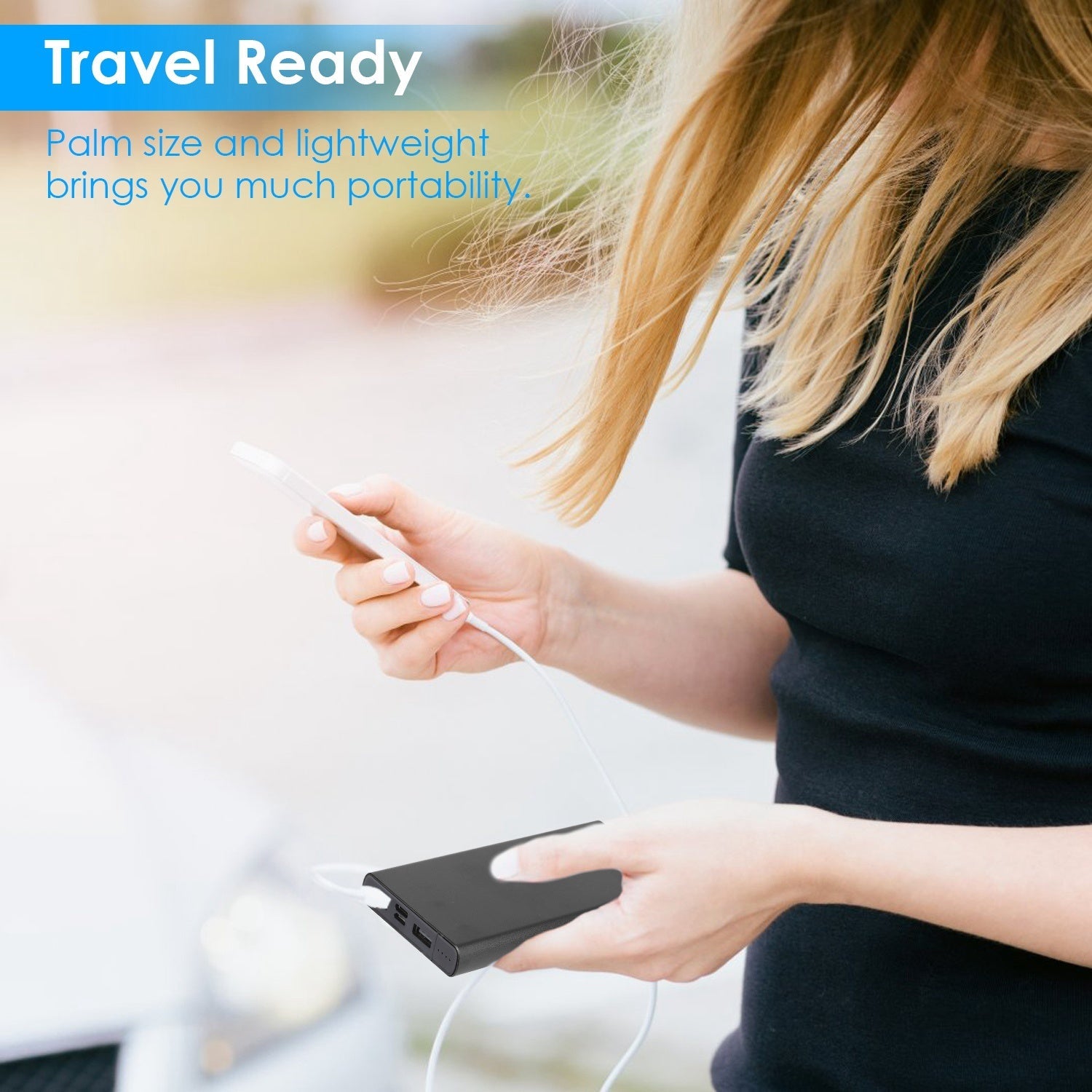 Stay Charged Anywhere with Our Portable External Battery Pack